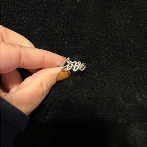 Tiffany & Co. Silver Love Script Ring
